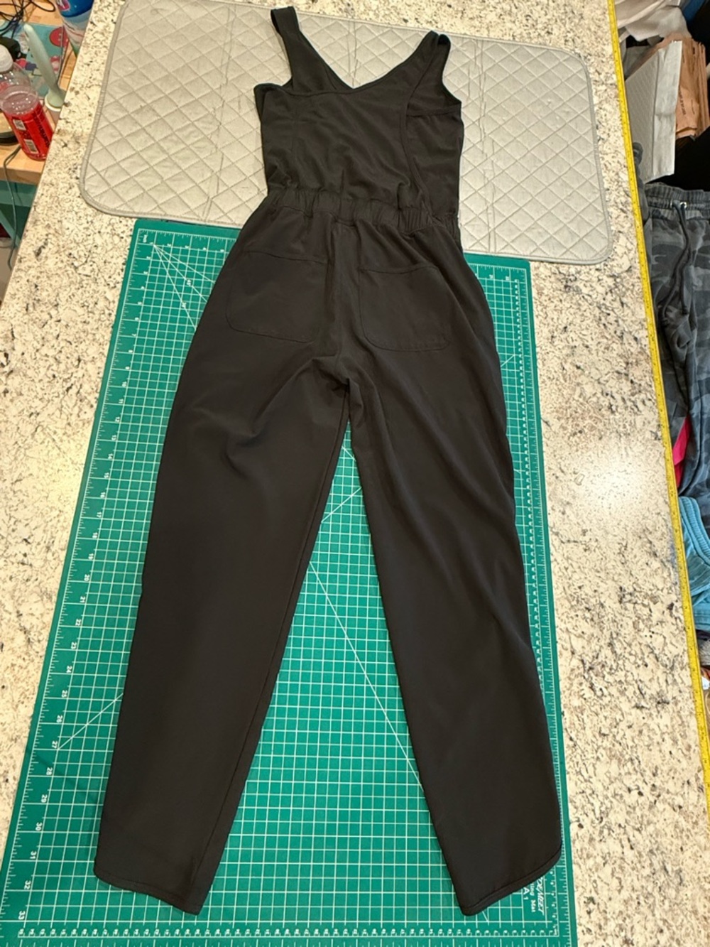 Patagonia Fleetwith Jumpsuit XS Cinch Waist Athleisure Dark Grey - Picture 5 of 14